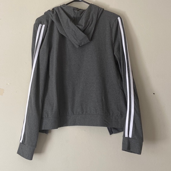 Cropped Grey Zip-Up - Picture 2 of 2